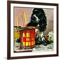 "Butch & Paint Cans," October 29, 1949-Albert Staehle-Framed Giclee Print