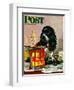 "Butch & Paint Cans," Saturday Evening Post Cover, October 29, 1949-Albert Staehle-Framed Giclee Print