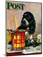 "Butch & Paint Cans," Saturday Evening Post Cover, October 29, 1949-Albert Staehle-Mounted Giclee Print