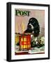 "Butch & Paint Cans," Saturday Evening Post Cover, October 29, 1949-Albert Staehle-Framed Premium Giclee Print