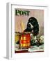 "Butch & Paint Cans," Saturday Evening Post Cover, October 29, 1949-Albert Staehle-Framed Premium Giclee Print