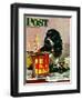 "Butch & Paint Cans," Saturday Evening Post Cover, October 29, 1949-Albert Staehle-Framed Premium Giclee Print