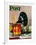 "Butch & Paint Cans," Saturday Evening Post Cover, October 29, 1949-Albert Staehle-Framed Giclee Print