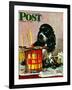 "Butch & Paint Cans," Saturday Evening Post Cover, October 29, 1949-Albert Staehle-Framed Giclee Print