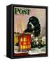"Butch & Paint Cans," Saturday Evening Post Cover, October 29, 1949-Albert Staehle-Framed Stretched Canvas