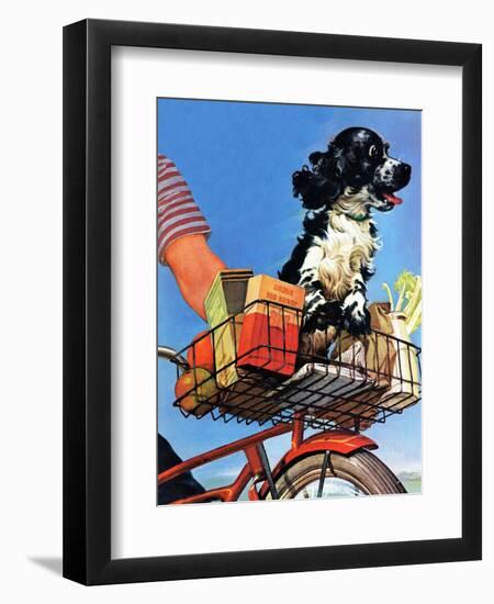 "Butch's Bike Ride," June 23, 1945-Albert Staehle-Framed Giclee Print