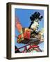 "Butch's Bike Ride," June 23, 1945-Albert Staehle-Framed Premium Giclee Print