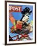 "Butch's Bike Ride," Saturday Evening Post Cover, June 23, 1945-Albert Staehle-Framed Premium Giclee Print