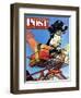 "Butch's Bike Ride," Saturday Evening Post Cover, June 23, 1945-Albert Staehle-Framed Premium Giclee Print