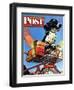 "Butch's Bike Ride," Saturday Evening Post Cover, June 23, 1945-Albert Staehle-Framed Giclee Print