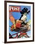 "Butch's Bike Ride," Saturday Evening Post Cover, June 23, 1945-Albert Staehle-Framed Giclee Print