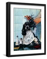 "Butch's Haircut," January 31, 1948-Albert Staehle-Framed Giclee Print