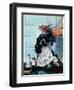 "Butch's Haircut," January 31, 1948-Albert Staehle-Framed Giclee Print