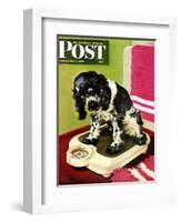 "Butch Weighs In," Saturday Evening Post Cover, September 1, 1945-Albert Staehle-Framed Giclee Print