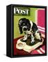 "Butch Weighs In," Saturday Evening Post Cover, September 1, 1945-Albert Staehle-Framed Stretched Canvas