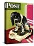 "Butch Weighs In," Saturday Evening Post Cover, September 1, 1945-Albert Staehle-Stretched Canvas