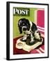 "Butch Weighs In," Saturday Evening Post Cover, September 1, 1945-Albert Staehle-Framed Giclee Print