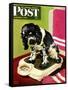 "Butch Weighs In," Saturday Evening Post Cover, September 1, 1945-Albert Staehle-Framed Stretched Canvas