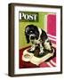 "Butch Weighs In," Saturday Evening Post Cover, September 1, 1945-Albert Staehle-Framed Giclee Print