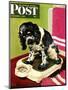 "Butch Weighs In," Saturday Evening Post Cover, September 1, 1945-Albert Staehle-Mounted Premium Giclee Print