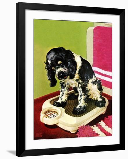 "Butch Weighs In," September 1, 1945-Albert Staehle-Framed Giclee Print