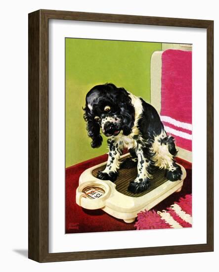 "Butch Weighs In," September 1, 1945-Albert Staehle-Framed Giclee Print