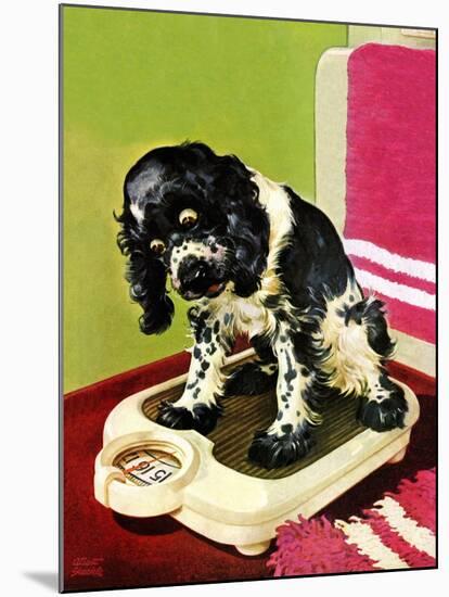 "Butch Weighs In," September 1, 1945-Albert Staehle-Mounted Giclee Print