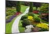 Butchart Gardens in Full Bloom, Victoria, British Columbia, Canada-Terry Eggers-Mounted Photographic Print