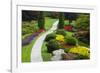 Butchart Gardens in Full Bloom, Victoria, British Columbia, Canada-Terry Eggers-Framed Photographic Print