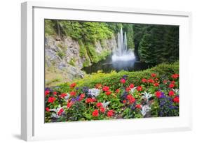 Butchart Gardens in Full Bloom, Victoria, British Columbia, Canada-Terry Eggers-Framed Photographic Print