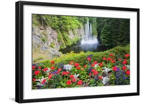 Butchart Gardens in Full Bloom, Victoria, British Columbia, Canada-Terry Eggers-Framed Photographic Print