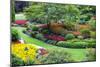 Butchart Gardens in Full Bloom, Victoria, British Columbia, Canada-Terry Eggers-Mounted Photographic Print