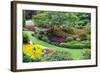 Butchart Gardens in Full Bloom, Victoria, British Columbia, Canada-Terry Eggers-Framed Photographic Print