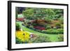 Butchart Gardens in Full Bloom, Victoria, British Columbia, Canada-Terry Eggers-Framed Photographic Print