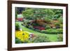 Butchart Gardens in Full Bloom, Victoria, British Columbia, Canada-Terry Eggers-Framed Photographic Print