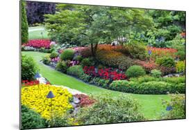 Butchart Gardens in Full Bloom, Victoria, British Columbia, Canada-Terry Eggers-Mounted Photographic Print