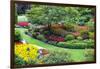 Butchart Gardens in Full Bloom, Victoria, British Columbia, Canada-Terry Eggers-Framed Photographic Print