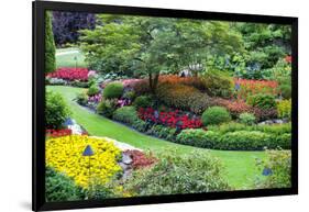 Butchart Gardens in Full Bloom, Victoria, British Columbia, Canada-Terry Eggers-Framed Photographic Print