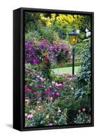 Butchart Gardens in Full Bloom, Victoria, British Columbia, Canada-Terry Eggers-Framed Stretched Canvas