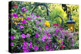 Butchart Gardens in Full Bloom, Victoria, British Columbia, Canada-Terry Eggers-Stretched Canvas