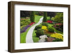 Butchart Gardens in Full Bloom, Victoria, British Columbia, Canada-Terry Eggers-Framed Photographic Print