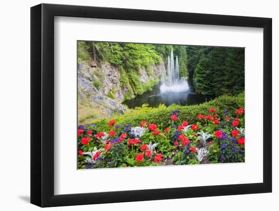 Butchart Gardens in Full Bloom, Victoria, British Columbia, Canada-Terry Eggers-Framed Photographic Print