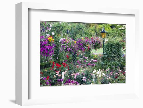 Butchart Gardens in Full Bloom, Victoria, British Columbia, Canada-Terry Eggers-Framed Photographic Print