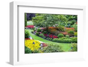 Butchart Gardens in Full Bloom, Victoria, British Columbia, Canada-Terry Eggers-Framed Photographic Print