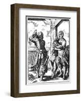 Butcher, 16th Century-Jost Amman-Framed Giclee Print