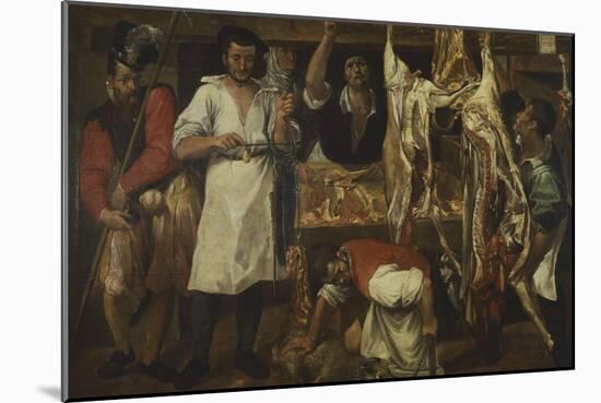 Butcher's Shop-Annibale Carracci-Mounted Giclee Print