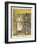 Butcher Serves Customer-Rasmus Christiansen-Framed Art Print