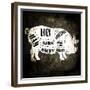 Butcher Shop I-LightBoxJournal-Framed Giclee Print