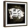 Butcher Shop I-LightBoxJournal-Framed Premium Giclee Print