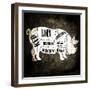 Butcher Shop I-LightBoxJournal-Framed Giclee Print